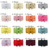 Tillbehör 16st/mycket Big Lace Bow Knot pannband Boutique Elastic Headwraps för babyflickor breda mjuka blommor Silk hårband turban pannband