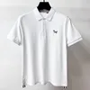 High End Designer Brand Polo Shirt Mens Short Sleeve Casual Fashion Exquisite Dog Brodery Summer 100% Cotton T-Shirt 240410