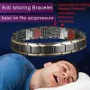 FAGNI FASCIE Terapia magnetica Bracciale 3in1 perdita di peso Migliora il sonno regolare l'acciaio di titanio per le donne uomini