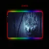 Rests XGZ Wolf Animal Gaming Mouse Pad Gamer Computer Mousepad RGB Backbelyst Mause Pad Stor MousePad XXL för skrivbordstangentbord LED -möss MAT