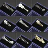 Clips Fashion Metal Men Tie Clip Golden Musical Instrument Guitar Scissors Leaf Glasses Shape Simple Bar Clasp Mens Suit Wedding Gift