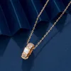 Fashion Luxury Blarry Designer Collier V Collier d'os de serpent en diamant doré pour les femmes atteintes de fritillaria blanche et de bijoux rouges avec logo et boîte cadeau