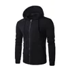 Sweat à capuche masculine zipper le pull à capuche à fermeture éclair de style automne pour sortir des sports de randonnée à transporter