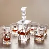 EWAYS Crystal Glass Wine Red Bottle Decanter Whiskey Liqour Pourer Home Bar Vodka Beer Jar Jug JR 240420