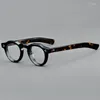 Güneş Gözlüğü Çerçeveleri Asetat Gözlük Erkek Miyopya Gözlükleri Retro Yuvarlak Tortoishell Moda Kadın Optik Çerçeve