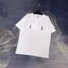 ハイバージョン夏の新しいトレンディブランドluo jia lファミリーゆるく快適なカップルピュアコットン半袖Tシャツ