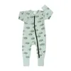 Född baby romper flickor pojkar söta tecknad djur randkläder för barn långärmad hösten rompers jumpsuit outfits kostymer 240411