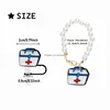 Keychains Lanyards st er- 컵 및 간단한 현대 텀블러를위한 가짜 진주 꽃 매력 액세서리 핸들 사일 팁 ers sts otqa5