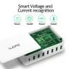 Hubs Ilepo 60W 8 Port USB Fast Charger PD20W Hub Smart Charge Quick Charge Multi USB Station de telefone celular Desktop Home para iPhone