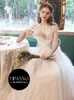 Designer 2024 New French Certificate Collection Forester strapless Light Wedding Dress Bridal Floor