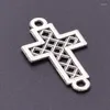 Charms 35st/mycket enkel antik ihålig korslegering hänge för halsbandör örhängen armband smycken som gör diy tillbehör