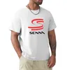 Polos maschile Ayrton Senna T-shirt top carini vestiti vintage oversize o-shirt taglie forti per uomo cotone