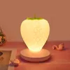 Led Energy-saving Lamp Children with Sleeping Night Light Fun Strawberry Shape USB Charging Silicone Lamp Touch Switch Luminaria 240408