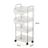 RACKS Mobile Plank met wiel meerlagige opbergrek Home trolley voor snacks cosmetische sundries organisator 2/3/4 tieren rollende kar