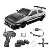 Electric/RC Car AE86 Remote Control Car Racing Vehicle Toys For Children 1 16 4WD 2.4G High Speed GTR RC Electric Drift Cars Children Toys Gift T240422