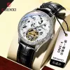 Montres 2023 Chenxi Watch Men Men Fashion Design Horse Watches Horse Strap en cuir Automatiques MECGEMENTS Men de luxe