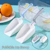 Wegwerp Flatware Plastic IJsscheppen Lange handgreep Vouwbare schop Bar Buffet Keukengadget voor snoep dessert graan droge goederen