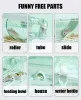 Cages Transparent Villa Castal Pet Nest Double couche Hamster Cage Petit animal de compagnie Hamster Guinée Pig Acrylique Grande maison NEST INSTRUCTION