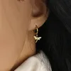 Earrings Animal Series Ear Rings Bling Zircon Hoop Earrings for Women Girls Wedding Jewelry Pendientes Orecchini Drop Earrings 2024 Trend