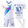 2324 Liga Saudyjska Riyadh Moon Jersey Away White 10 Neymar Set Adults Childrens