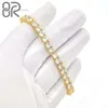 Partihandel 10k 14k Solid Gold VVS Moissanite Armband Pass Diamond Tester Iced Out Tennis Link Chain Hip Hop Jewelry