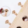 Toys Cats Interactive Toy Chase Hunt Mouse com Scratcher Funny Stick Cat Hit Gophers Maze provocam brinquedos de madeira Maze interativo