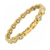 Bracele de thérapie saine Hologram Bracelets allemands bracelets en cristal magnétique bracelets pour femmes accessoires de bijoux en strass