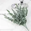 Fleurs décoratives Haoshics 10pcs Eucalyptus artificiel pour bricolage Flower Craft Wedding Party Home Office Table Centres de table