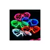 Andere bruiloftsfunderen Party LED -bril Glow in the Dark Halloween Christmas Carnival Birthday Props Accessoire Neon Flashing Toys Dro Dhdnk