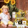 Dekorativa figurer Summer Tiered Tray Decor 17st Sunflower Farmhouse Set for Table Mantel