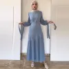 Vêtements en deux pièces Sigle de jupe Signifie la mode musulmane Abaya Femmes Tenues de luxe à manches longues et jupes plissées Robes de fête africaine