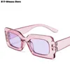 Zonnebrillen Nieuwe mode zonnebrillen kunnen worden gekleurd Hip Hop Glasses Fashion Simple Square Small Frame Gafas de Sol J240423