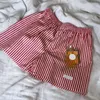 Women's Shorts Trendy Outfits Women Lounge Boxers 00s Retro Y2K Aesthetic Striped Bottom Cottage Fairycore Button Loose