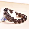 Strands Obsidiana Pixiu Bracelet Contas de pulseira de pulseira artesanal riqueza de pedra natural e boa sorte homens mulheres unissex chinês feng shui