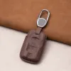 Leather Car Key Cover for Volkswagen VW Golf Mk7 R Touran Skoda Octavia Superb Karoq Kodiaq Shell Case Workmanship Like Silk