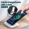 Chargers Wireless Charger Stand Dock pour iPhone 13/12 Pro Max iPhone 14 Pro, Qi Fast Charging Station pour Apple Watch Series SE / 6/5/4/3 /