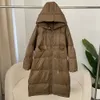 Oftbuy 2024 vrouwen 90% witte eend omlaag jasje losse oversized lange puffer jas herfst winter warme outdarnen vrouwelijke parka's