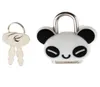 Security Lock Mini Padlock Animal Cute Doll Cartoon Lock with Key Panda shaped used for jewelry boxdrawercupboardstorage box8491336