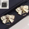 wholesale Good Quality Designer Stud Earrings Letter Studs Brand Jewelry Charm Lover Gift Fashion Earrings Friends Accessories Stainless Steel Earring with Box