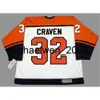 Kob Weng Men Women Youth 2018 Custom Goalie Cut MURRAY CRAVEN 1987 Home Hockey Jersey All Stitched Top-quality Name Any Number