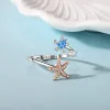 Rings Slovecabin 925 Sterling Silver Rotatable Star Sea Turtle Ring For Women Anxiety Finger Ring Bague Femme Fijne sieraden Making