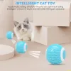 Toys Atuban Interactive Cat Toys Ball med LED -lampor, smart 360 ° Automatisk rullande kattunge Toys Typec -laddning, bäst för din katt/kattunge