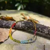 Strands Labradorite Bracelet Labradorite Brass Blue Flash Beaded Layering Bracelet Black Beaded Bracelets Womens Jewelry