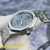 Ladies 'AP Frist Watch серия Royal Oak Series 41 мм диаметром титановый сплав вечный календарь Автоматическое оборудование мужская повседневная мода роскошная часы 26609TI.OO.1220TI.01