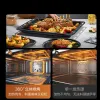 Contrôle midea vapeur grill fry 3 in 1 four tft colore tft écran smart pizza four Q5pro 50l électrique vapeur de vapeur