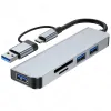 Hubs USB 3.0 Type C Docking Station USBC HUB 4 Port USB 2.0 Hub PD TF Card USB Adapter Station Portable Ultra Slim Data Hub