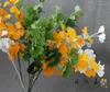 Decorative Flowers 1PCS 75 Cm Artificial Yellow Green White Ginkgo Leaves Branch Plant Home Party Decoration F445