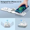 Caricabatterie 3 in 1 magnetico caricatore wireless Pad Carica Chargers Piegable Picket Picket per iPhone 15 14 13 12 AirPods Iwatch 9 8 7 Carica rapida