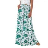 Women's Pants Light Effortless Stylish Wide Leg Palazzo With Pockets For Casual Lounge Beach Wear High Waist Leisure