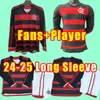 manches longues2024 2025 Jerseys de football Flamengo 24 25 Diego E.Ribeiro Gabriel B. Gabi Pedro Vidal de Arrascaeta Gerson